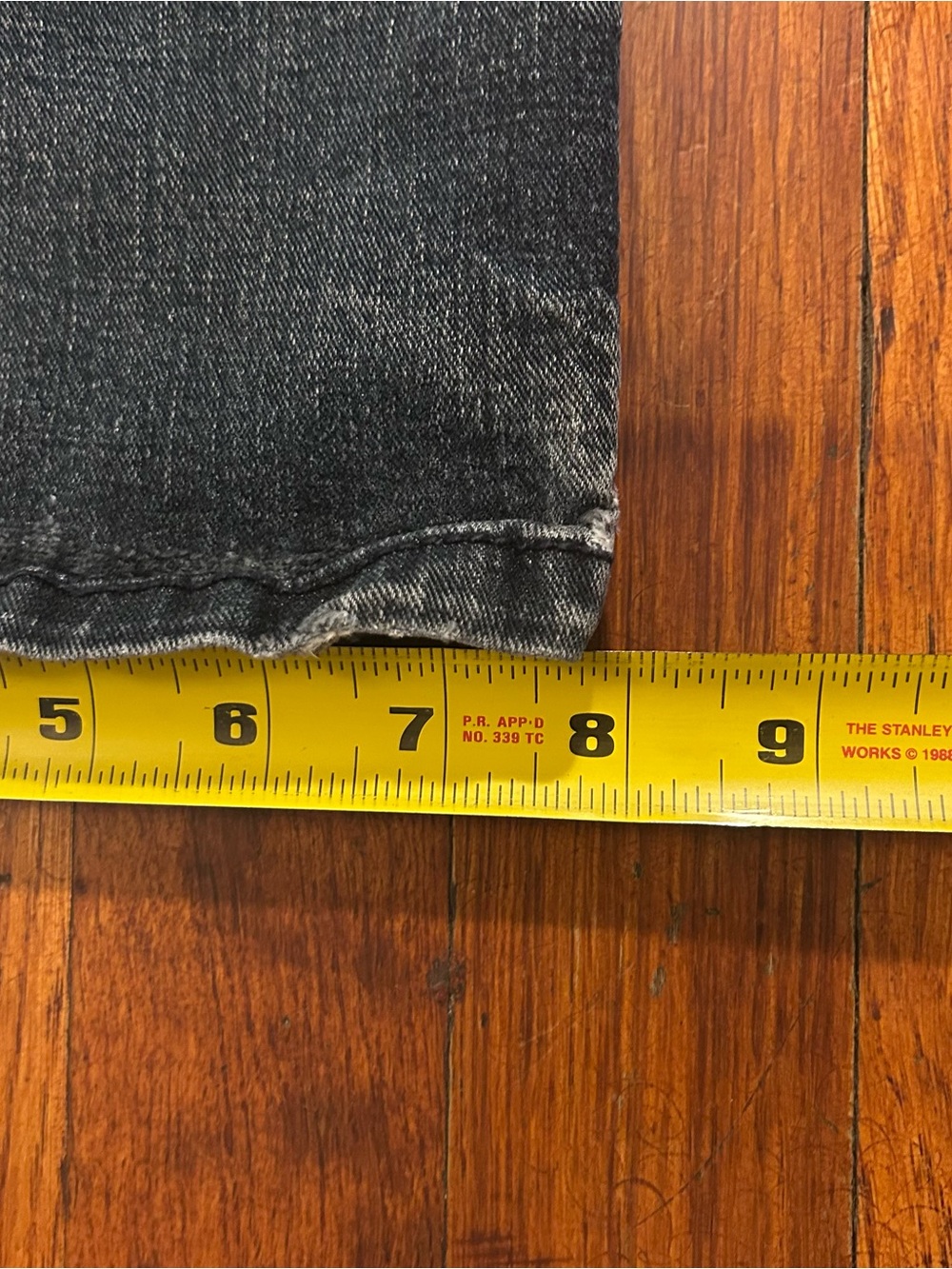 Vintage Urban Star Streetwear Skater Straight Leg Embroidered Black Jeans 30x31 - Picture 13 of 14